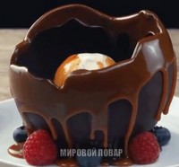 Шоколадный десерт с сюрпризом
